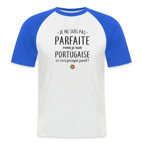 Pas Parfaite, Juste Italienne ! - T-shirt baseball manches courtes Homme