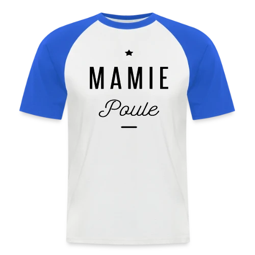 T-shirt Super Mamie Poule - T-shirt baseball manches courtes Homme