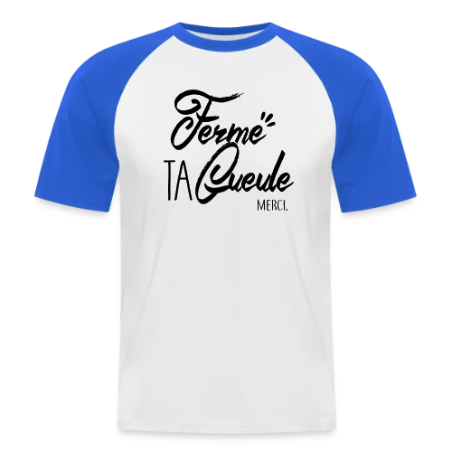 T-shirt Humour : Chut ! Message Subtil - T-shirt baseball manches courtes Homme