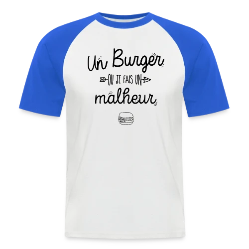 L'Empereur du Burger - T-shirt baseball manches courtes Homme