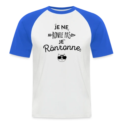 Je Ronronne - T-shirt baseball manches courtes Homme