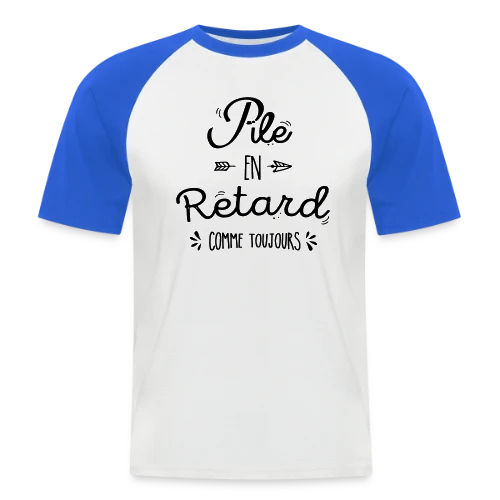 Pile Poil en Retard - T-shirt baseball manches courtes Homme