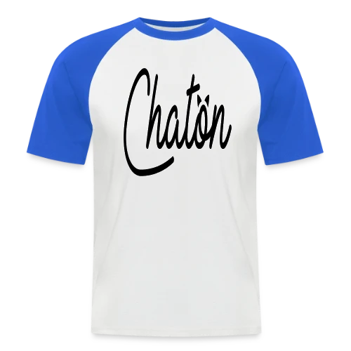 Inscription Chaton Élégante - T-shirt baseball manches courtes Homme