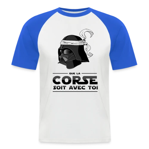 Dark Vador Corse Humour - T-shirt baseball manches courtes Homme