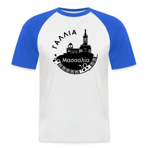 Marseille Grecque Antique - T-shirt baseball manches courtes Homme