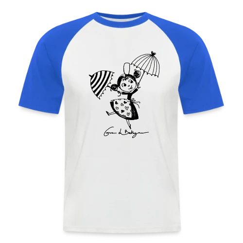 Bigoudène Joyeuse Parapluies - T-shirt baseball manches courtes Homme