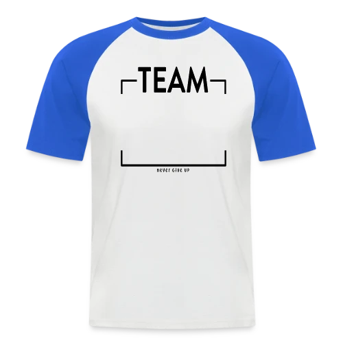 T-shirt Personnalisé 'Never Give Up' - Votre Équipe au Sommet - T-shirt baseball manches courtes Homme