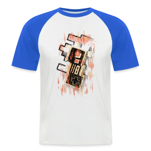 Manette Rétro Floue NES - T-shirt baseball manches courtes Homme