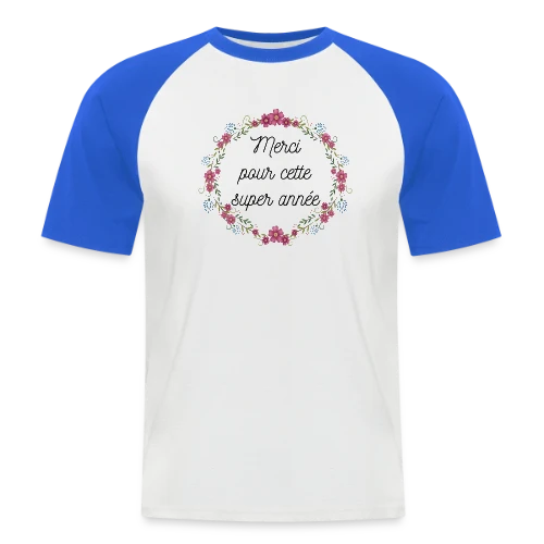 Merci pour cette Année Incroyable - T-shirt baseball manches courtes Homme
