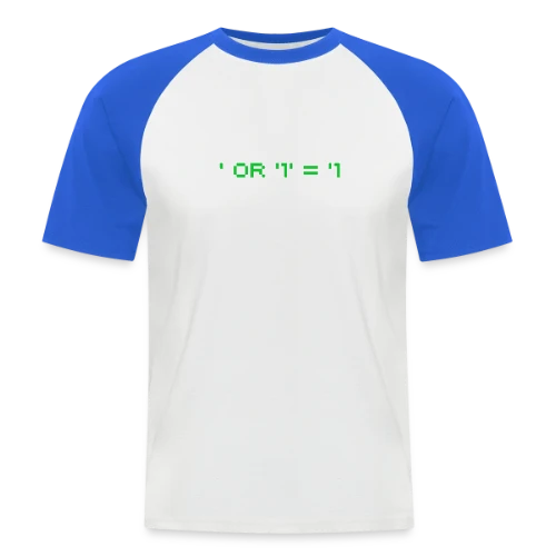 Hacker Pentest SQL Injection - Cybersécurité - T-shirt baseball manches courtes Homme