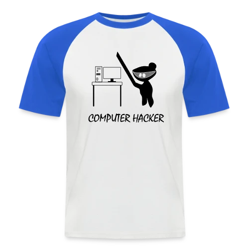 Codeur Ninja | Humour Hacker - T-shirt baseball manches courtes Homme