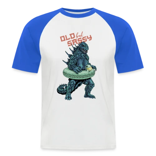 Vieux mais Culotté : Le Monstre Plouf ! - T-shirt baseball manches courtes Homme