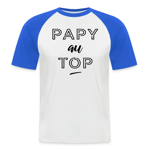 Super Papy - T-shirt baseball manches courtes Homme