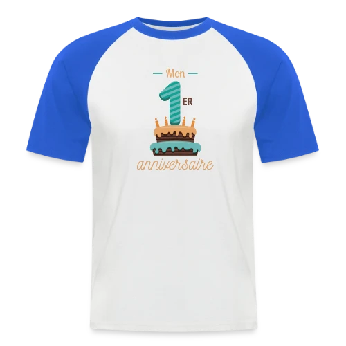 T-shirt Mon Premier Anniversaire Garçon - T-shirt baseball manches courtes Homme