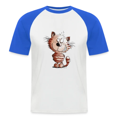 Pas moi, la chatte coquine - T-shirt humour félin - T-shirt baseball manches courtes Homme