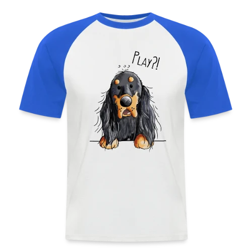 Gordon Setter Rigolo Style BD - T-shirt baseball manches courtes Homme