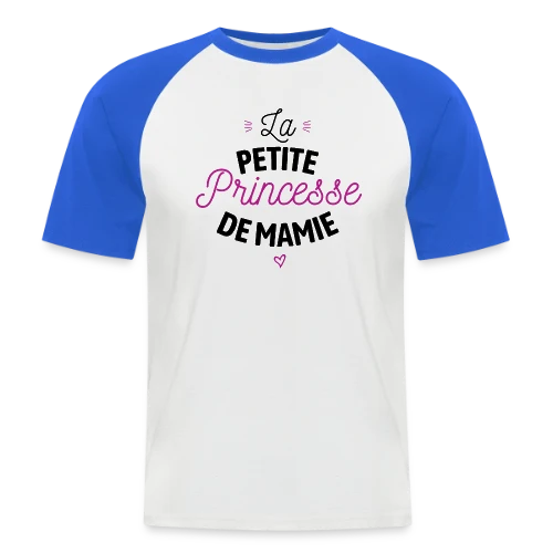 Ma Princesse de Mamie Adorée - T-shirt baseball manches courtes Homme