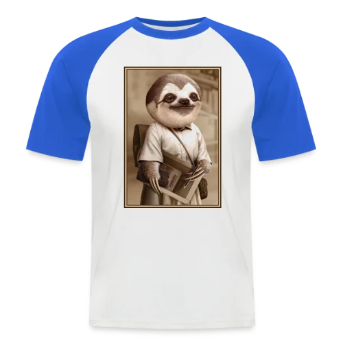 Le Paresseux Écolier - T-shirt baseball manches courtes Homme