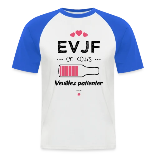 EVJF en Folie ! - T-shirt baseball manches courtes Homme