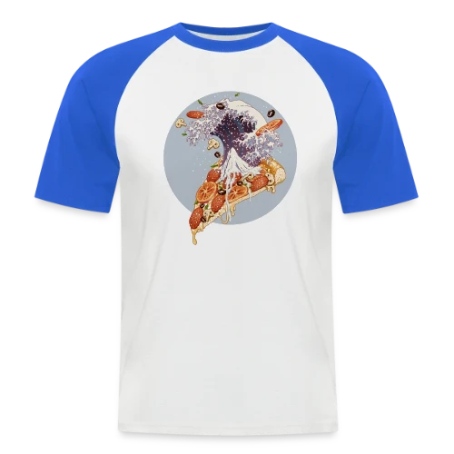 La Grande Vague de Pizza Kanagawa - T-shirt baseball manches courtes Homme