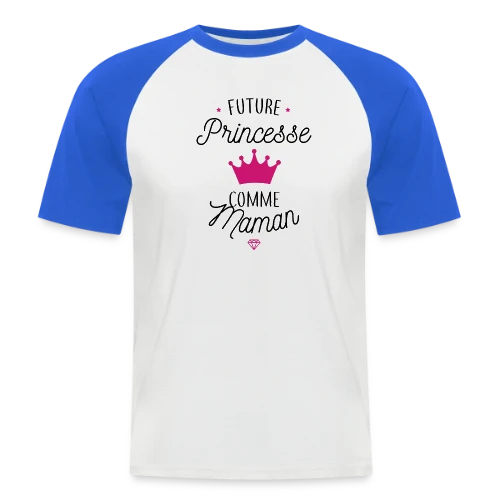 Future Princesse comme Maman - T-shirt baseball manches courtes Homme