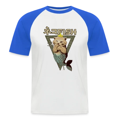 Chat Sirène - T-shirt baseball manches courtes Homme