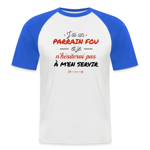 Mon Parrain Dément - T-shirt baseball manches courtes Homme