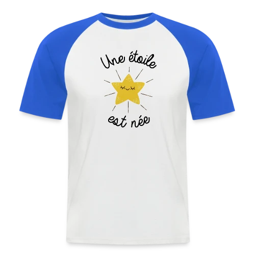 Une Étoile est Née - T-shirt baseball manches courtes Homme