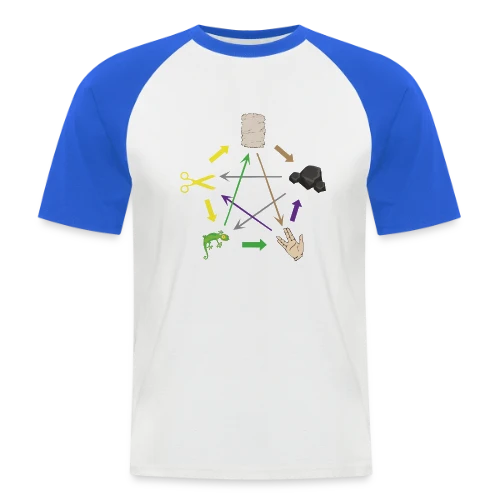 Pierre Feuille Ciseaux Lézard Spock - Geek & Humour - T-shirt baseball manches courtes Homme