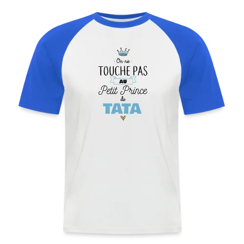 T-shirt "Mon Petit Prince de Tata" : Amour Infini - T-shirt baseball manches courtes Homme