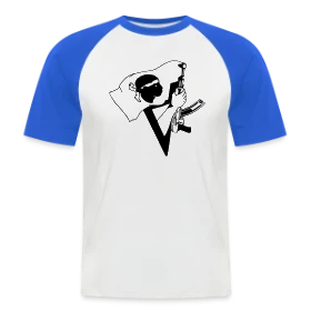 Maquette de T-shirt baseball manches courtes Homme « Corse Armée et Fière » à imprimer et personnaliser