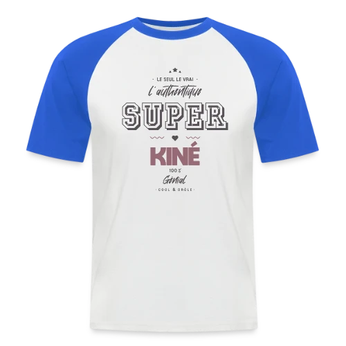 T-shirt Super Kiné : L'Authentique - T-shirt baseball manches courtes Homme