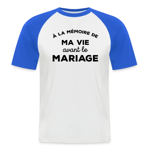 Adieu Vie de Célibataire - T-shirt baseball manches courtes Homme