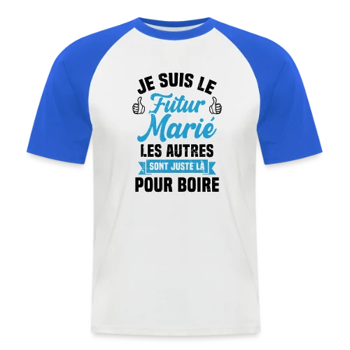 Futur Marié Humour EVG - T-shirt baseball manches courtes Homme