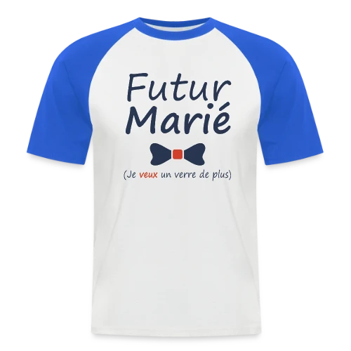 Futur Marié Verre de Plus - T-shirt baseball manches courtes Homme