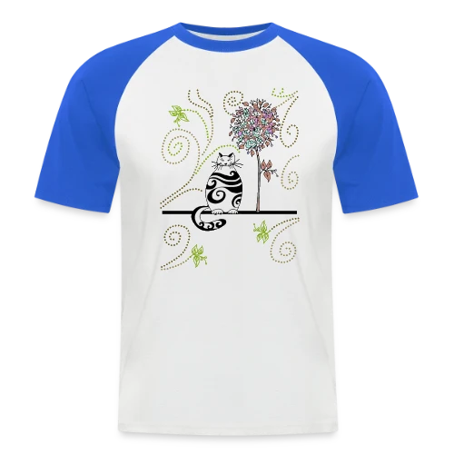 Mon Chat Adoré - T-shirt baseball manches courtes Homme