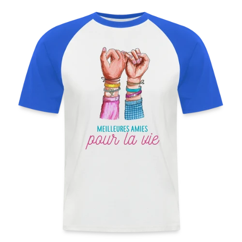 Meilleures Amies pour la Vie - T-shirt baseball manches courtes Homme