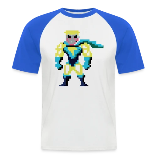 Super-Héros Pixel Franck - T-shirt baseball manches courtes Homme