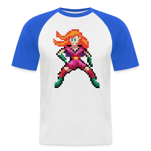 Super-Héroïne Rouge - T-shirt baseball manches courtes Homme