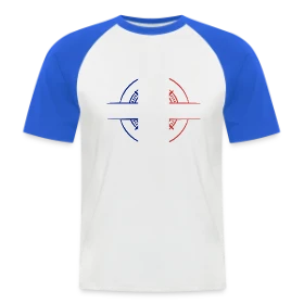 Maquette de T-shirt baseball manches courtes Homme « Emblème Corse Stylisé » à imprimer et personnaliser