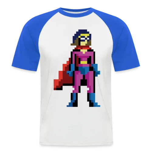 Super-Héroïne Pixel Anna - T-shirt baseball manches courtes Homme