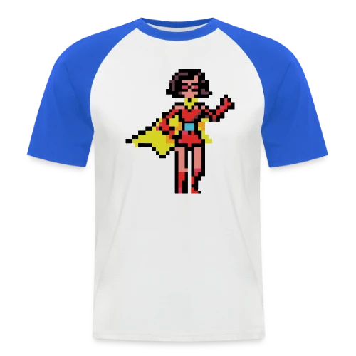 Super-Héroïne Rétro Mag - T-shirt baseball manches courtes Homme