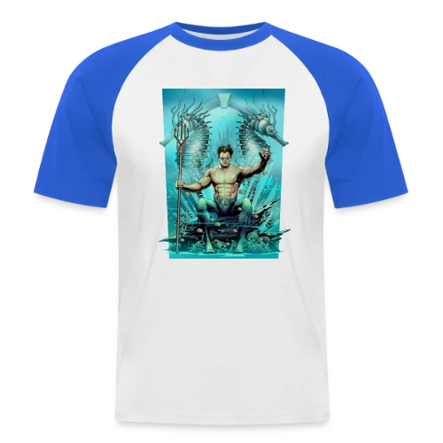 Vague Aquatique - T-shirt baseball manches courtes Homme
