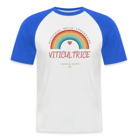 Maquette de T-shirt baseball manches courtes Homme « Meilleure Viticultrice du Monde » à imprimer et personnaliser