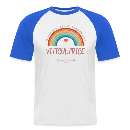 Meilleure Viticultrice du Monde - T-shirt baseball manches courtes Homme