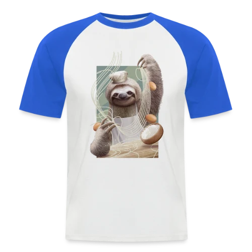 Paresseux Maître des Nouilles - T-shirt baseball manches courtes Homme
