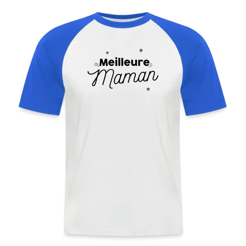 Meilleure Maman : Le Cadeau Parfait pour Elle - T-shirt baseball manches courtes Homme