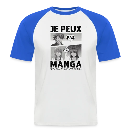 Je peux pas, j'ai manga : l'excuse parfaite pour les Otakus - T-shirt baseball manches courtes Homme
