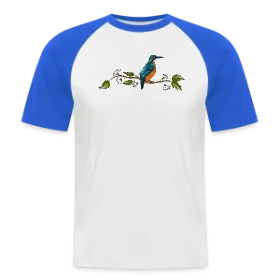 Maquette de T-shirt baseball manches courtes Homme « Oiseau Majestueux » à imprimer et personnaliser