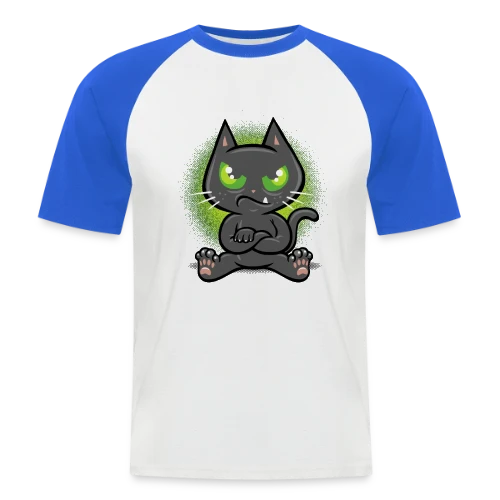 Chat Têtu : Non, et c'est tout ! - T-shirt baseball manches courtes Homme